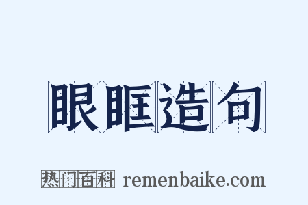 眼眶造句是什么意思的图片